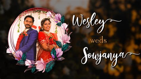 Wesley Weds Sowjanya Wedding Invitation YouTube