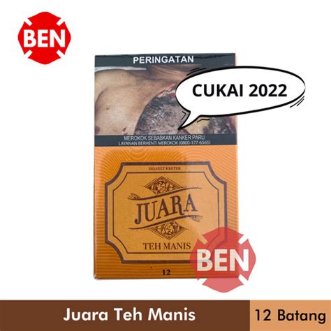 Jual Rokok JUARA TEH MANIS 12 BATANG Sigaret Kretek Murah Esse Pak