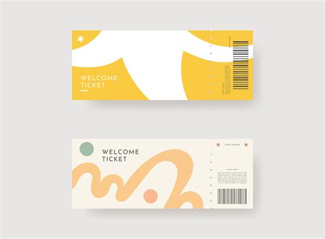 Event ticket template set. template illustration. 47192098 Vector Art ...