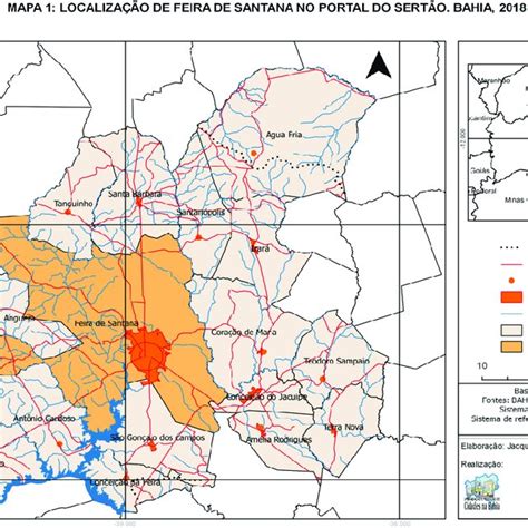 Localização de Feira de Santana no Portal do Sertão Bahia 2018