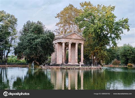 Rome Italy November Temple Asclepius Situated Middle Small Island