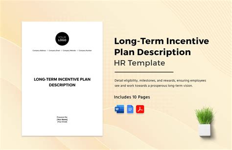 Long Term Incentive Plan Description Hr Template In Word Pdf Google