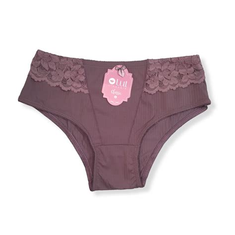 Kit c 3 Calcinha Cintura Alta Reforçada Renda Lut Galé Lingerie Calcinhas sutiãs