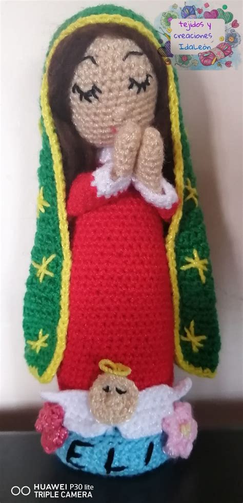 Virgen De Guadalupe A Crochet Croché Virgen De Guadalupe Tejidos