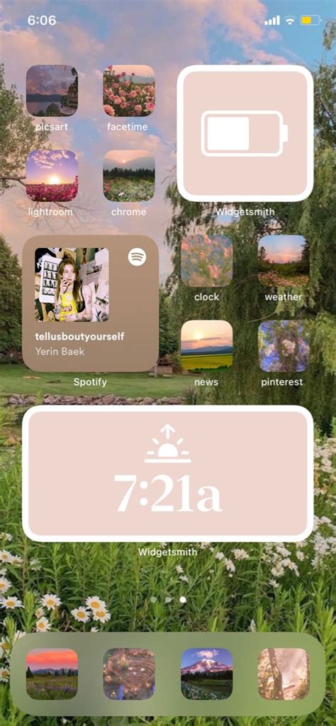 Cottagecore Homescreen