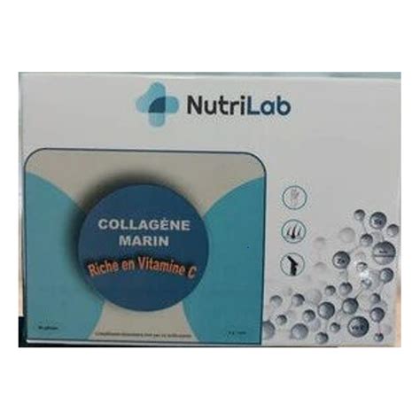 NUTRILAB COLLAGENE MARIN VITAMINE C 90GELULES