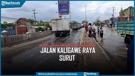 Banjir Semarang Genangan Di Jalan Raya Kaligawe Sudah Surut Youtube