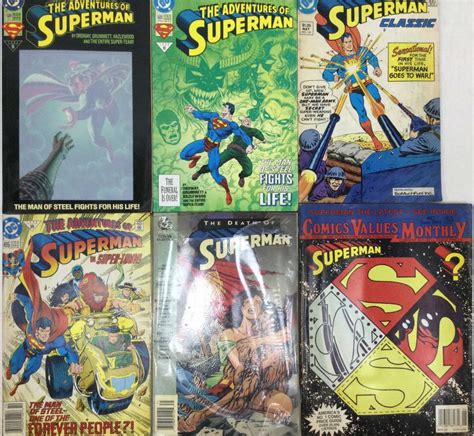 Lot - Vintage Comic Books, Superman