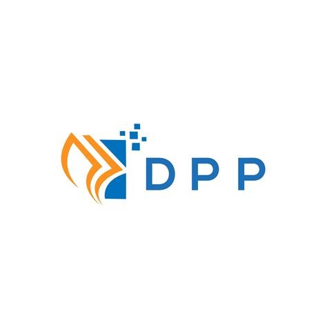 Dpp Credit Repair Accounting Logo Design On White Background Dpp Creative Initials Growth Graph