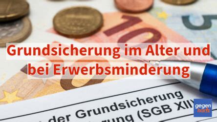 Grundsicherung Im Alter Und Bei Erwerbsminderung Anspruch Und H He