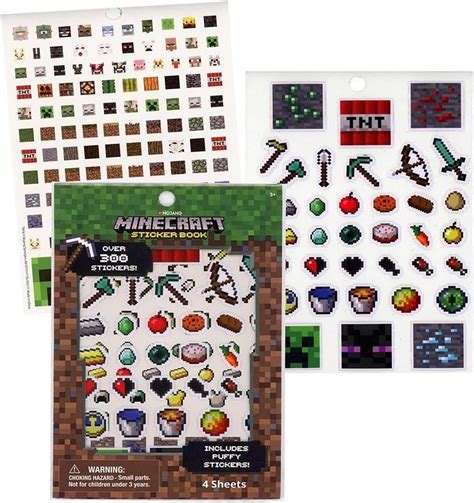 Amazon Minecraft Stickers Party Favors Super Set Over