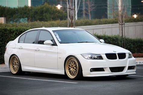 Gold Wheels On White E90 And White E46 M3 Guest D Gold Wheels Bmw