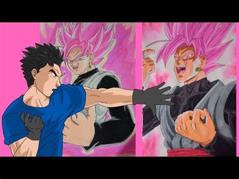 Dibujando A Goku Black Utilizando Los Marcadores Touch Valen La