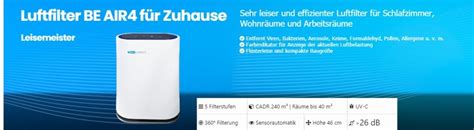 Luftfilter Luftreiniger 💨 Zuhause Büros Gruppenräume - BestElements ...