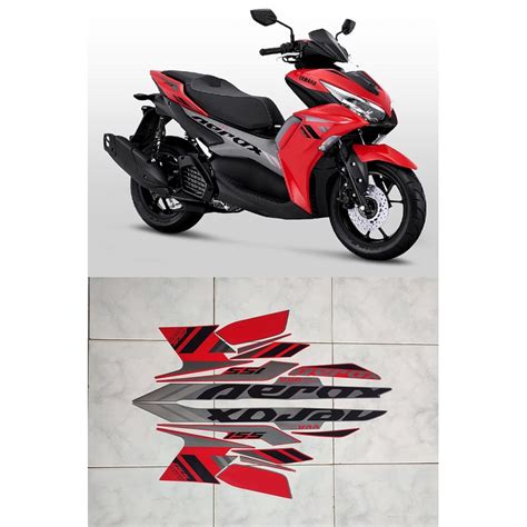 Jual STRIPING STIKER STICKER LIS BODY MOTOR YAMAHA AEROX 155 2021 MERAH