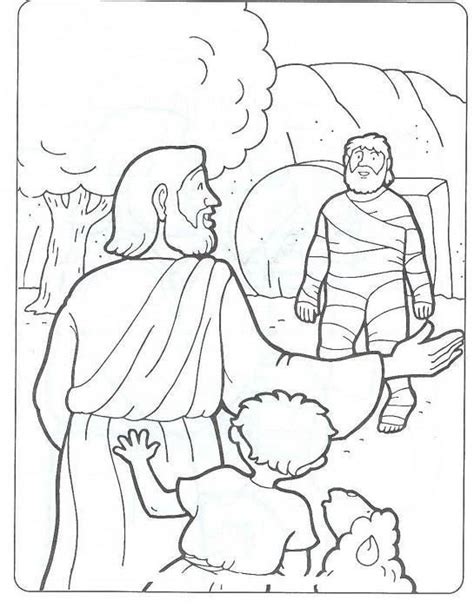 Printable Jesus Raises Lazarus Activity Sheets Handy Printable Materials