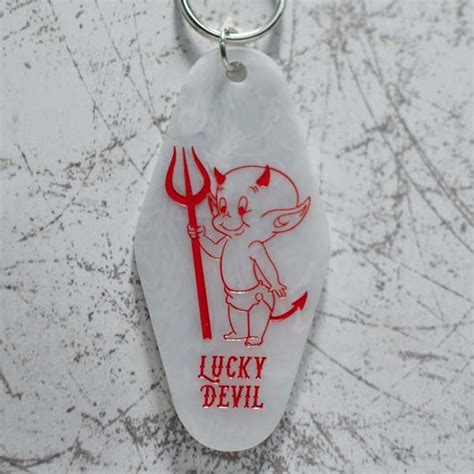 Hot Stuff Devil Motel Keychain Etsy