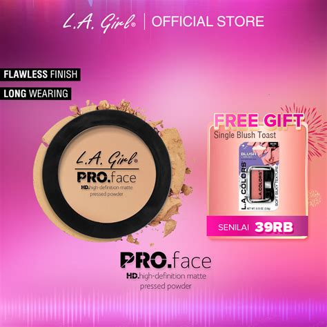 Jual La Girl Pro Face Powder Nude Beige Shopee Indonesia