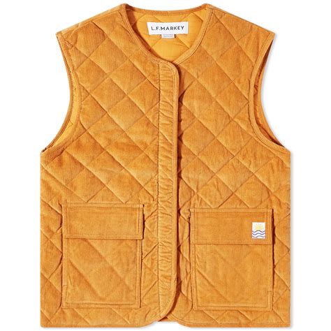 L.F. Markey Flint Waistcoat Ochre | END.