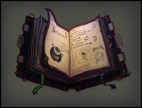 Artstation Black Grimoire Eliott Reni Magic Book Magical Book