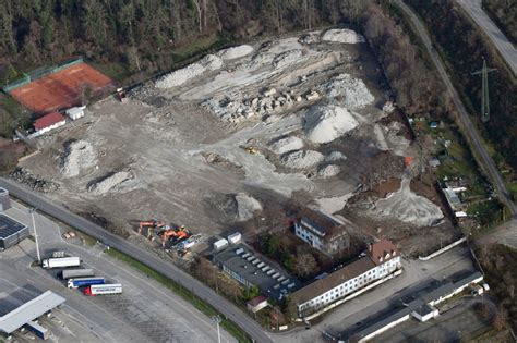 Weil Am Rhein Von Oben Baustelle Und Abrissfl Che Der Betriebsgeb Ude