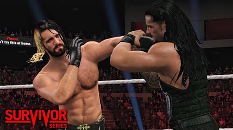 Wwe Survivor Series 2015 Seth Rollins Vs Roman Reigns Wwe World Heavyweight Championship