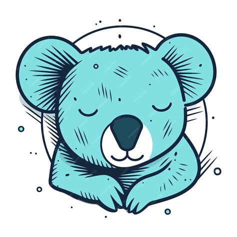 Premium Vector Cute Koala Hand Drawn Vector Illustration In Cartoon Style