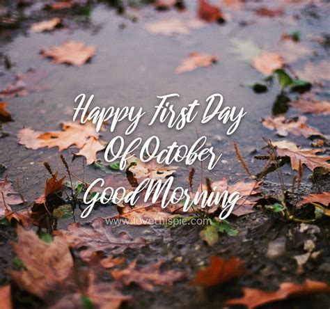 Puddle Happy First Day Of October Quote Pictures Photos And Images