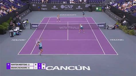 Hunter Mertens Vs Krawczyk Schuurs Highlights WTA Finals Cancun