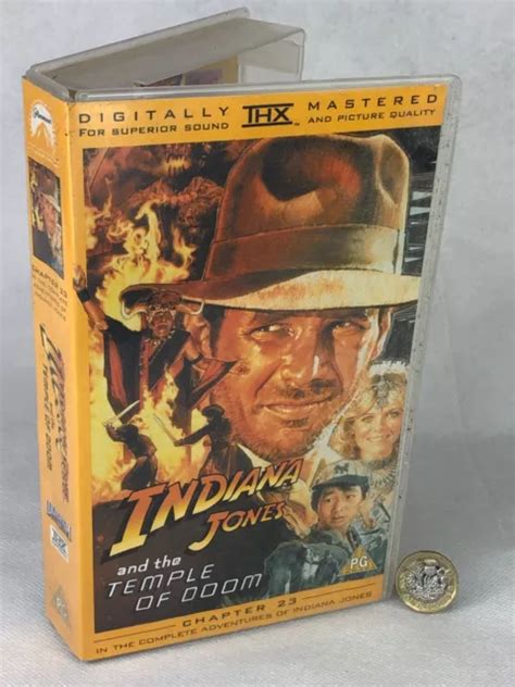 INDIANA JONES The Temple Of Doom VHS 1984 Video Tape Film Harrison