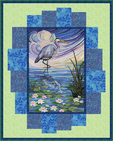 Water Bird 56x70 Panel Quilt Patterns Fabric Panel Quilts Quilts