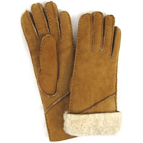 Ladies Genuine Sheepskin Gloves Long Cuff Tan Spice Coffee Lsglc Ebay