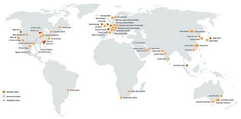 Microsoft Azure datacenter locations | Buy Azure cloud hosting