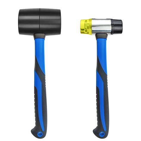 Buy 2 Piece Hammer Setblack Rubber Mallet Hammer Double Faced Soft