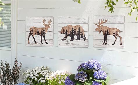 Amazon Nikky Home Cabin Wall Decor Bear Deer Moose Rustic