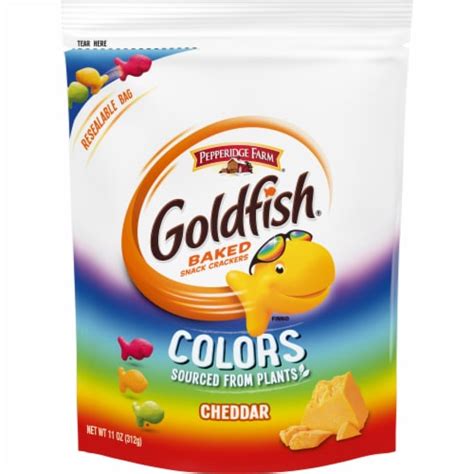 Goldfish Cheddar Colors Baked Snack Crackers, 11 oz - Kroger