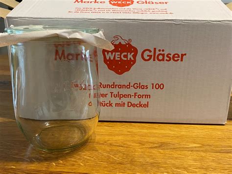 Weck Gl Ser Liter Tulpenform St Ck Mit Deckel Kaufen Auf Ricardo