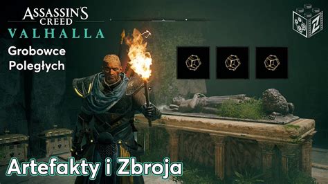 Assassins Creed Valhalla Grobowce Poległych Artefakty i Zbroja LZ