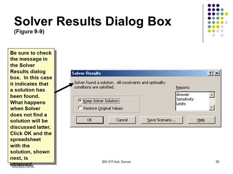 MIS 463 Decision Support Systems For Business Review Of Linear