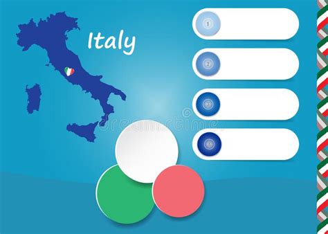 L Ments De Conception De Carte Et D Infographics De L Italie