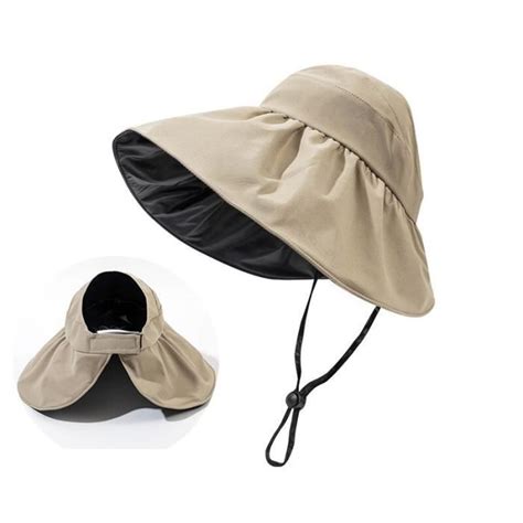 Casquette Chapeau De Soleil Large Bord Pliable Pour Femmes Casquette