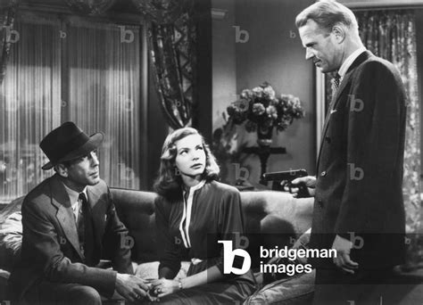 Humphrey Bogart Lauren Bacall And Louis Jean Heydt The Big Sleep