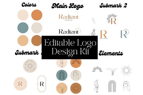 Editable Logo Template DIY Logo Canva Template Digital - Etsy