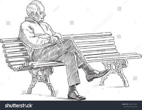 13 415 Old Man Sitting On Park Bench Images Stock Photos Vectors