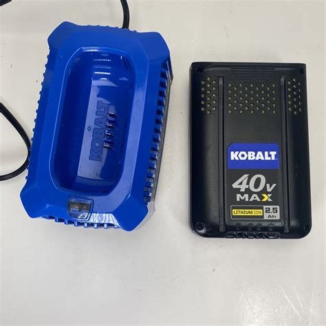 Kobalt Krc 40 06 40v Max Lithium Ion Battery Charger Battery 2 5 Ah Kb 245 06 Ebay