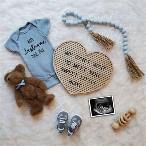 Pregnancy Announcement Digital Boy Pregnancy Announcement Boy Gender