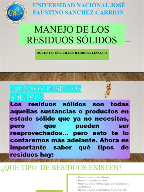 Gestión De Residuos Sólidos En Perú Pdf Residuos