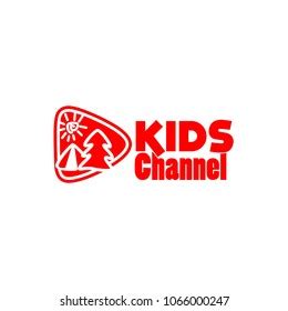 Kids Channel Logo Design Stock Vector (Royalty Free) 1066000247 ...