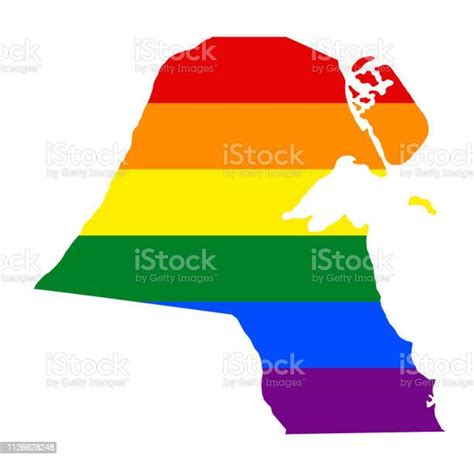 Lgbt Flag Map Vector Rainbow Map Of Country In Colors Of Lgbt Pride