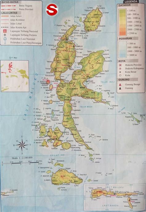 Peta Maluku Utara Lengkap Dengan Kabupaten Dan Kota Tarunas